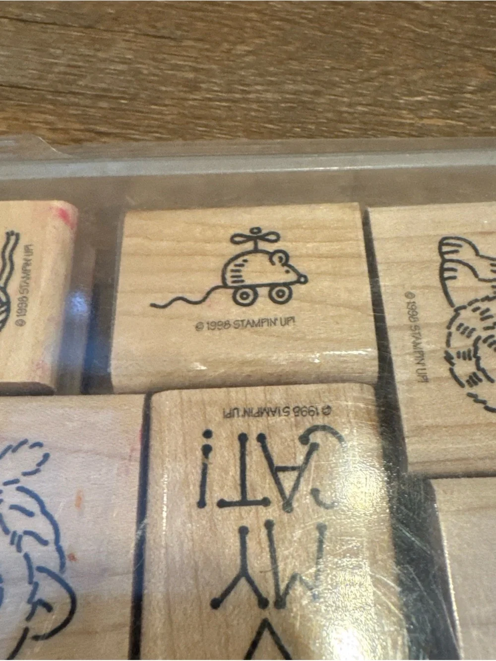 STAMPIN UP Meow Meow 9 Rubber Stamps Cats Sleeping Love - NEW
